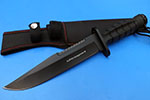 Ultrasport knifer德国军用极限运动战术刀黑直纸GSG-9GGknifer黑猫警长