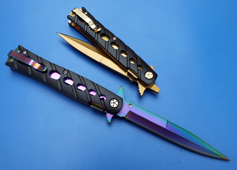 cold steel ti-lite 26s冷血杀手战术折刀黄金钛炫彩钛双刀选一人爱你